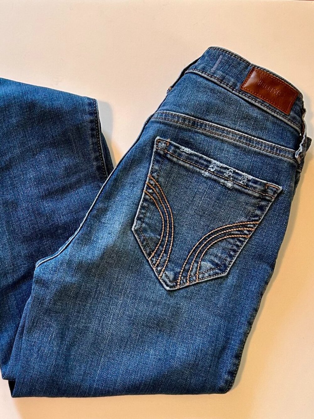 Hollister High Rise Flare Dark Wash Womens Jeans Size 0R 25 Waist